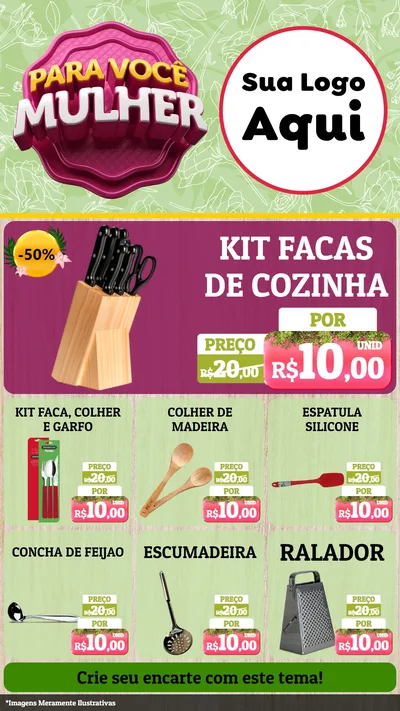 Modelo de Rede Social para Stories com o tema Para Você Mulher para Utilidades Domésticas