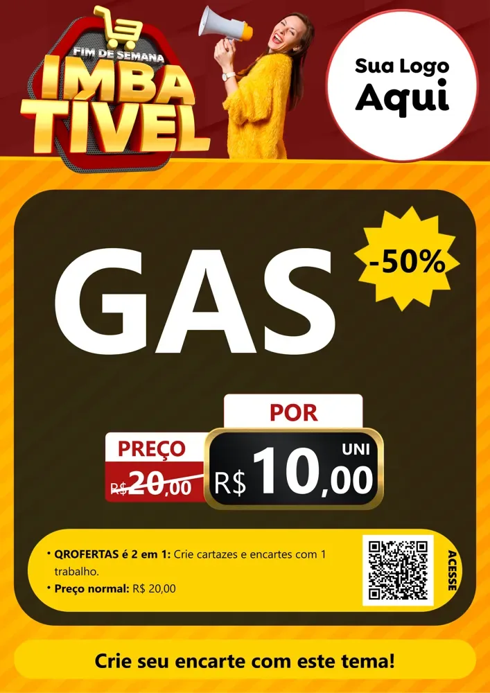 Modelo de Cartaz para Cartaz A4 Vertical com o tema Fim de Semana Imbatível para Água e gás