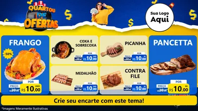Modelo de TV para TV Horizontal com o tema Quartou de Ofertas para Assados