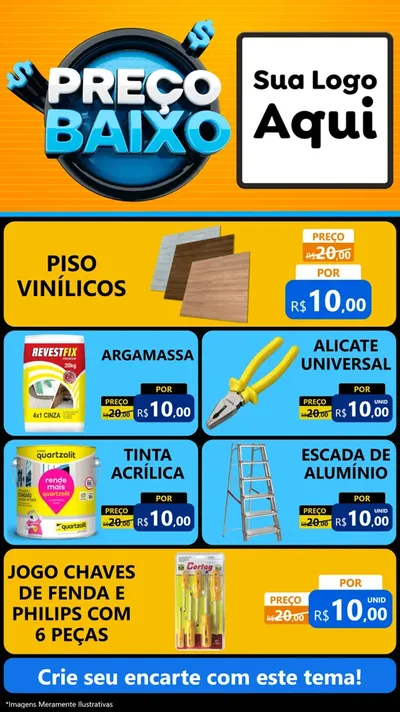 Modelo de TV para TV Vertical com o tema Preço Baixo para Material para Construção