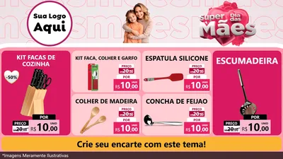 Modelo de TV para TV Horizontal com o tema Super Dia Das Mães para Utilidades Domésticas