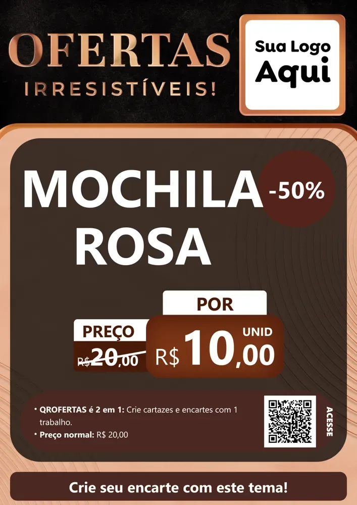 Modelo de Cartaz para Cartaz A4 Vertical com o tema Ofertas Irresistíveis! para Papelaria