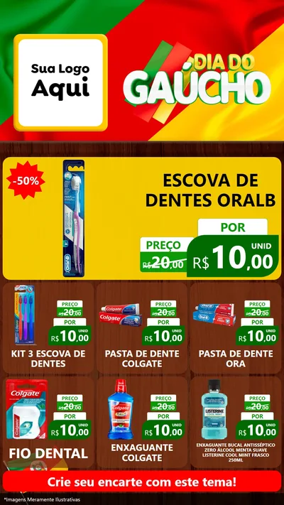 Modelo de Rede Social para Stories com o tema Dia do Gaúcho para Higiene Pessoal