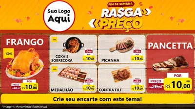 Modelo de TV para TV Horizontal com o tema Fim de Semana Rasga Preços para Assados