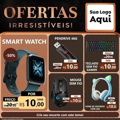 Modelo de Rede Social para Feed Facebook com o tema Ofertas Irresistíveis! para Informática