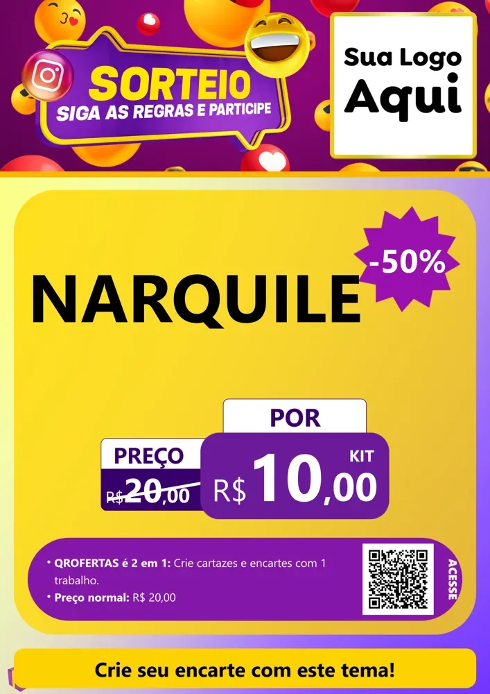 Modelo de Cartaz para Cartaz A4 Vertical com o tema Sorteio para Tabacaria