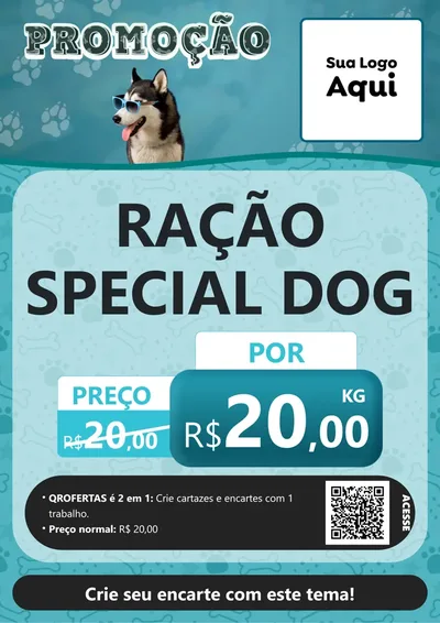 Modelo de Cartaz para Cartaz A4 Vertical com o tema Promoção - Pet Shop para Pet Shop