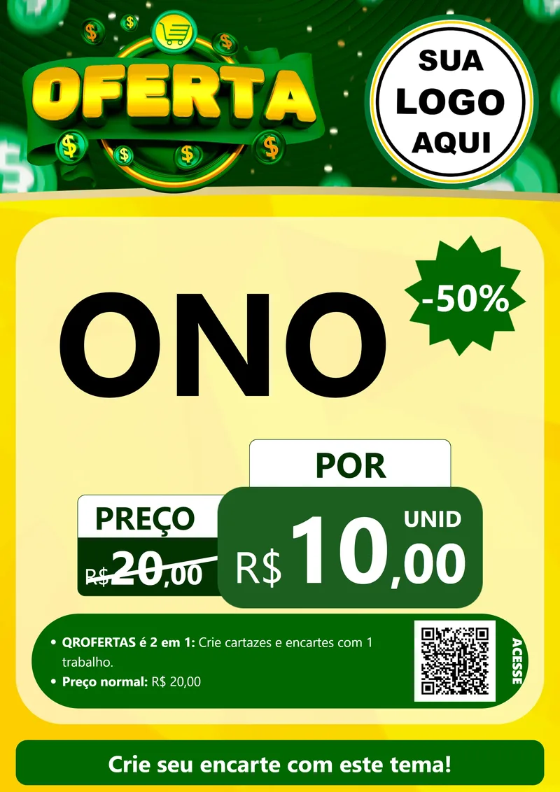 Modelo de Cartaz para Cartaz A4 Vertical com o tema Oferta para Óticas