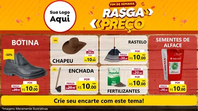 Modelo de TV para TV Horizontal com o tema Fim de Semana Rasga Preços para Agropecuária