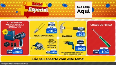 Modelo de TV para TV Horizontal com o tema Sexta Mais Especial para Maquinas e Ferramentas