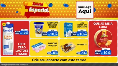 Modelo de TV para TV Horizontal com o tema Sexta Mais Especial para Frios e Laticínios