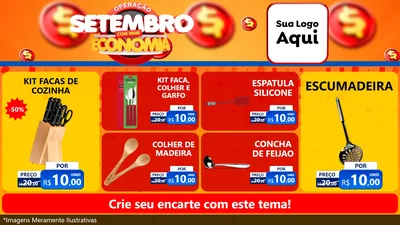 Modelo de TV para TV Horizontal com o tema Operação Setembro Com Muita Economia para Utilidades Domésticas