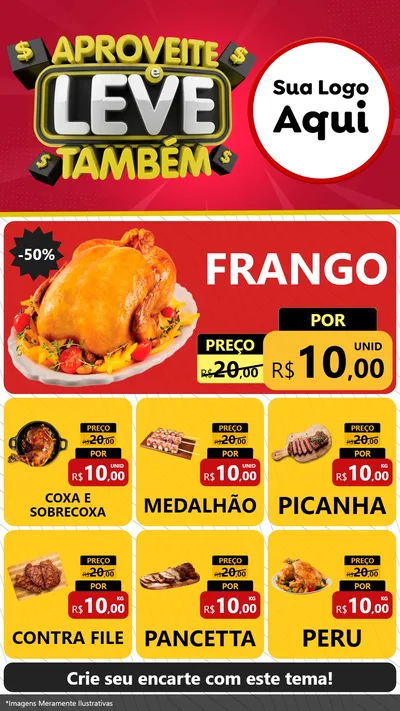 Modelo de Rede Social para Stories com o tema Aproveite e Leve Também para Assados