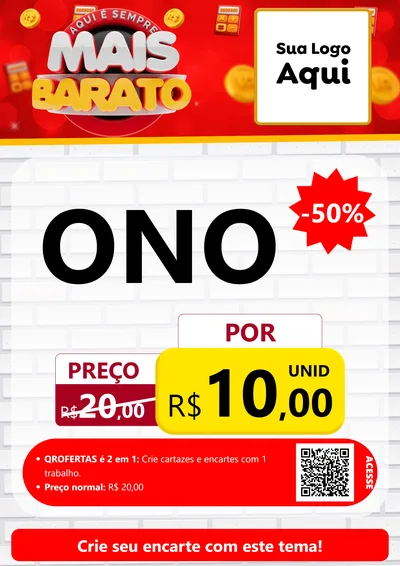Modelo de Cartaz para Cartaz A4 Vertical com o tema Mais Barato para Óticas