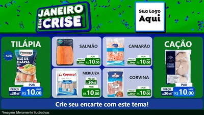 Modelo de TV para TV Horizontal com o tema Janeiro Sem Crise para Peixaria