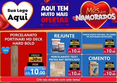 Modelo de Encarte para Encarte A4 Horizontal