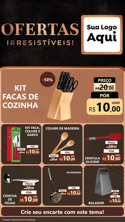 Modelo de Rede Social para Stories com o tema Ofertas Irresistíveis! para Utilidades Domésticas