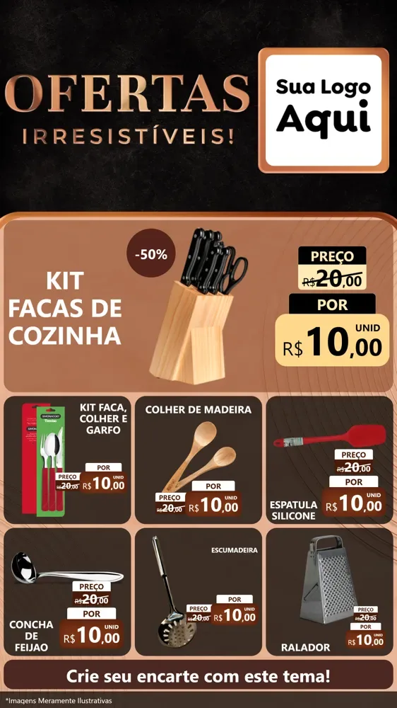 Modelo de Rede Social para Stories com o tema Ofertas Irresistíveis! para Utilidades Domésticas