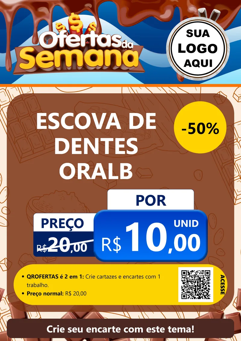 Modelo de Cartaz para Cartaz A4 Vertical com o tema Ofertas da Semana - Páscoa para Higiene Pessoal