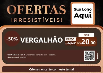 Modelo de Cartaz para Cartaz A4 Horizontal com o tema Ofertas Irresistíveis! para Ferragens