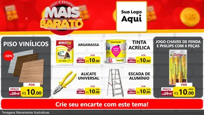 Modelo de TV para TV Horizontal com o tema Mais Barato para Material para Construção