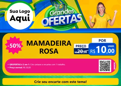 Modelo de Cartaz para Cartaz A4 Horizontal com o tema Grandes Ofertas para Bebês