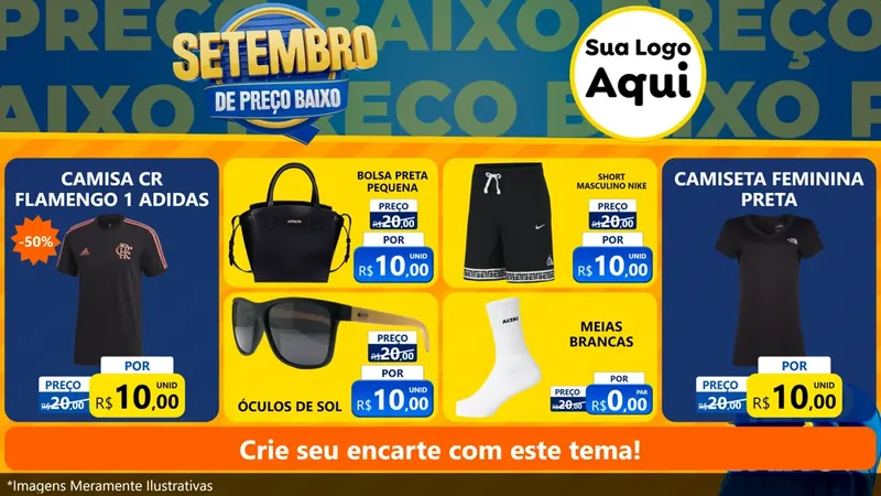 Modelo de TV para TV Horizontal com o tema Setembro De Preço Baixo para Roupas e acessórios