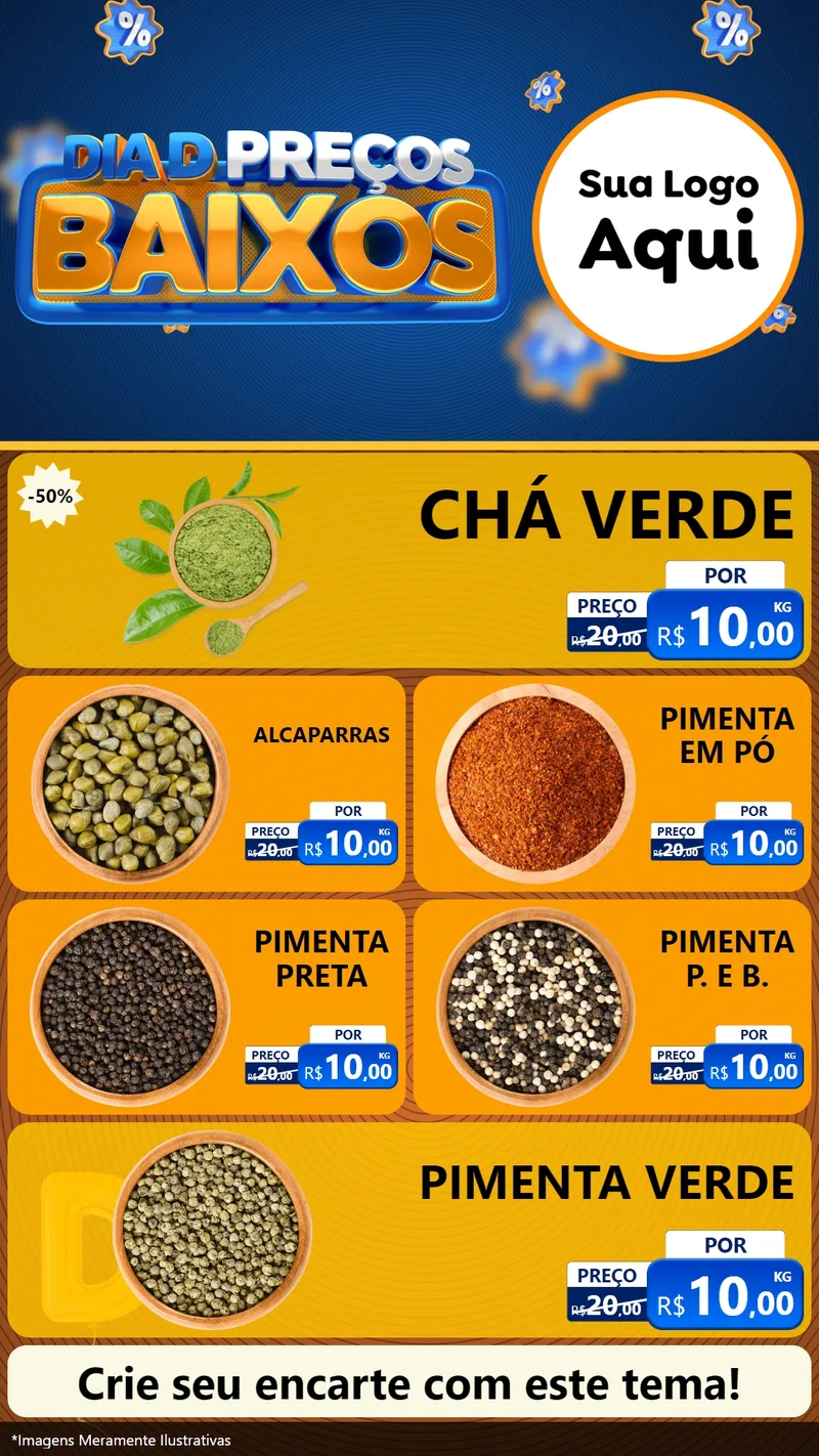 Modelo de TV para TV Vertical com o tema Dia D Preço Baixo para Produtos Naturais