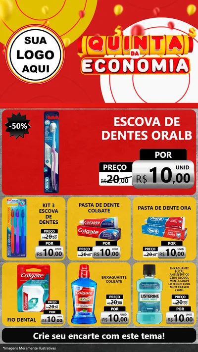 Modelo de Rede Social para Stories com o tema Quinta da Economia para Higiene Pessoal