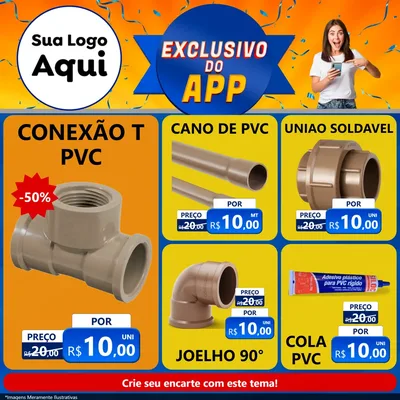 Modelo de Rede Social para Feed Facebook com o tema Exclusivo do Aplicativo para Tubos e conexões