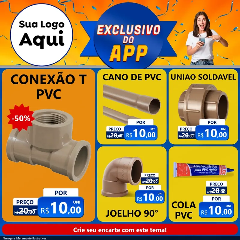 Modelo de Rede Social para Feed Facebook com o tema Exclusivo do Aplicativo para Tubos e conexões