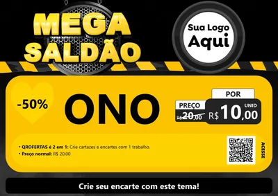 Modelo de Cartaz para Cartaz A4 Horizontal