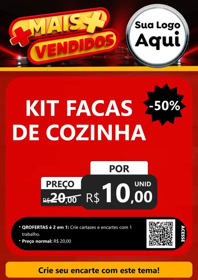 Modelo de Cartaz para Cartaz A4 Vertical com o tema Mais Vendidos para Utilidades Domésticas