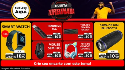 Modelo de TV para TV Horizontal com o tema Quinta Turbinada para Informática