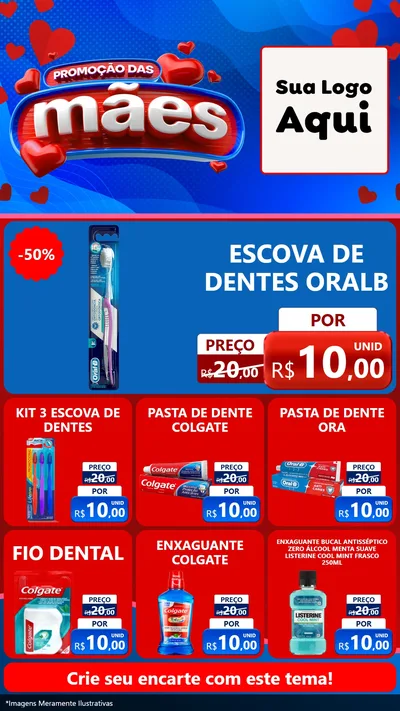 Modelo de Rede Social para Stories com o tema Promoção das Mães para Higiene Pessoal
