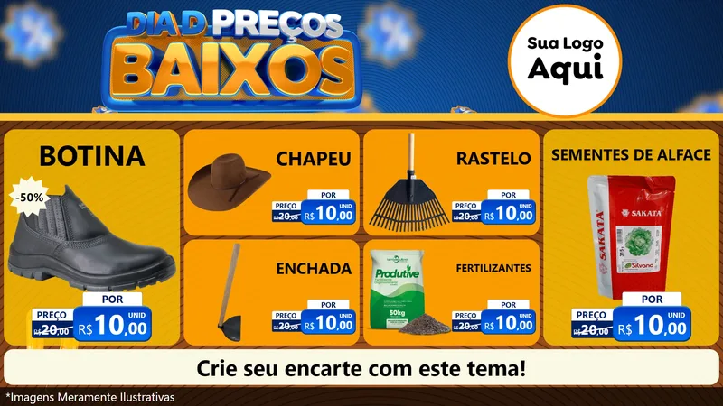 Modelo de TV para TV Horizontal com o tema Dia D Preço Baixo para Agropecuária