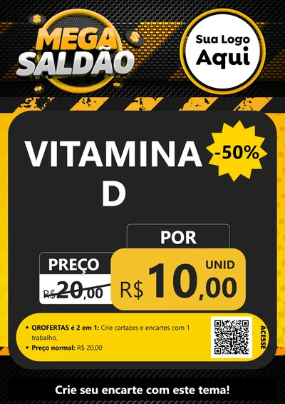 Modelo de Cartaz para Cartaz A4 Vertical