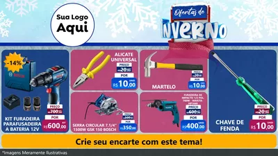 Modelo de TV para TV Horizontal com o tema Ofertas de Inverno para Maquinas e Ferramentas