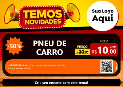 Modelo de Cartaz para Cartaz A4 Horizontal