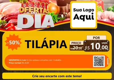 Modelo de Cartaz para Cartaz A4 Horizontal
