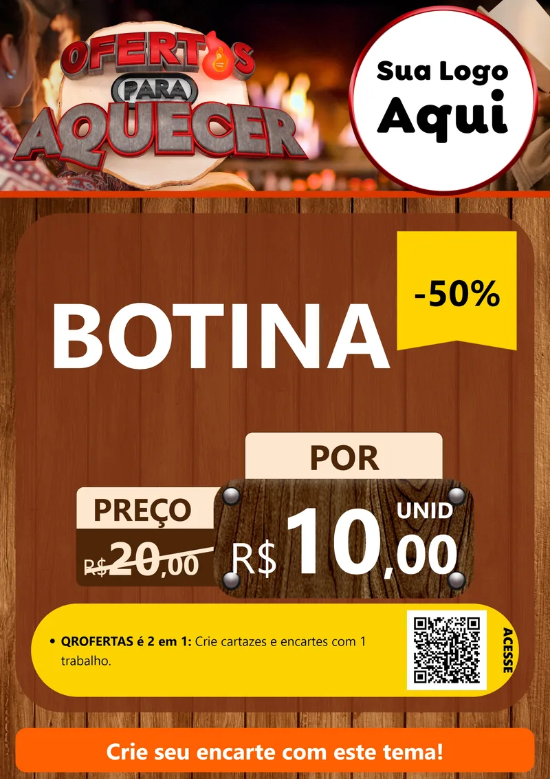 Modelo de Cartaz para Cartaz A4 Vertical com o tema Ofertas Para Aquecer para Agropecuária