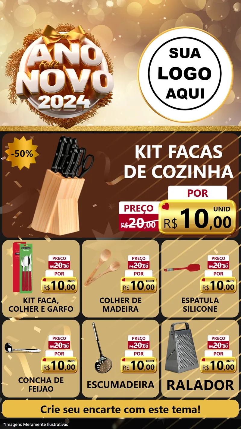 Modelo de Rede Social para Stories com o tema Feliz Ano Novo 2027 para Utilidades Domésticas