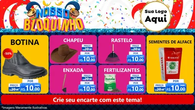 Modelo de TV para TV Horizontal com o tema Nosso Bloquinho para Agropecuária