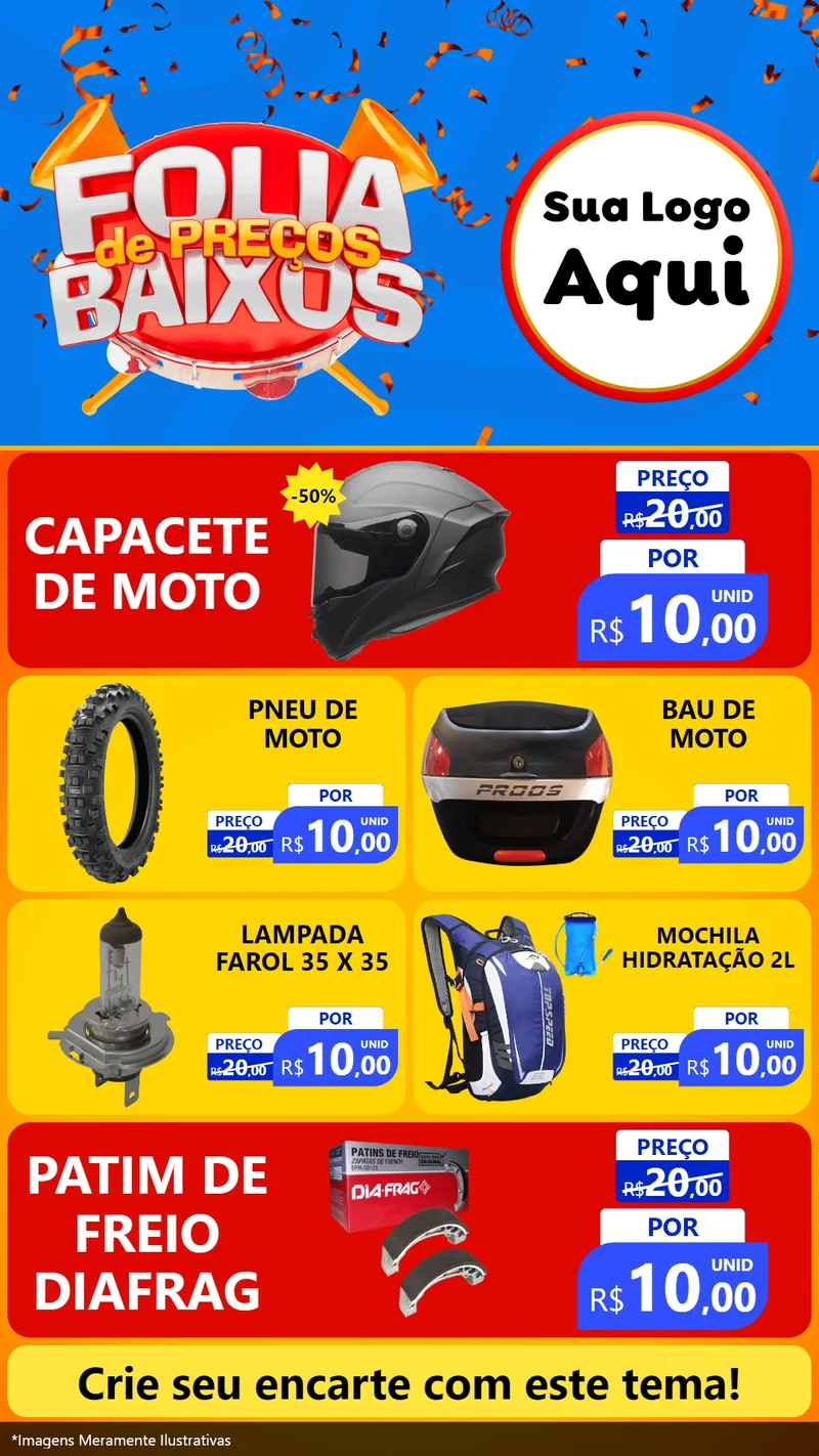 Modelo de TV para TV Vertical com o tema Folia de Preços Baixos para Moto peças
