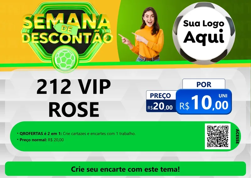 Modelo de Cartaz para Cartaz A4 Horizontal com o tema Semana de Descontão - Copa para Perfumes