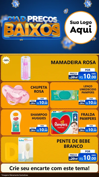 Modelo de TV para TV Vertical com o tema Dia D Preço Baixo para Bebês
