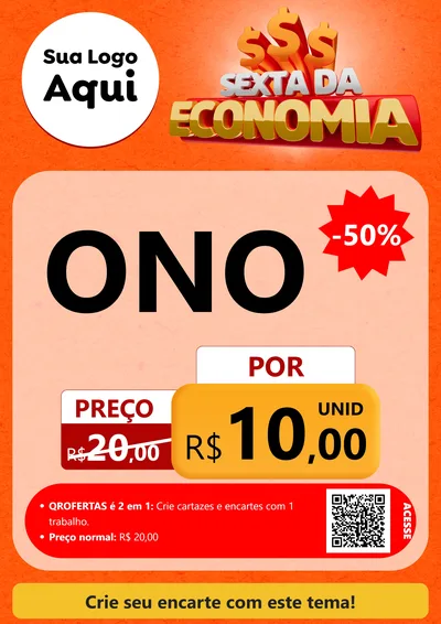 Modelo de Cartaz para Cartaz A4 Vertical com o tema Sexta da Economia para Óticas
