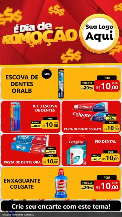 Modelo de TV para TV Vertical com o tema É Dia De Promoção para Higiene Pessoal