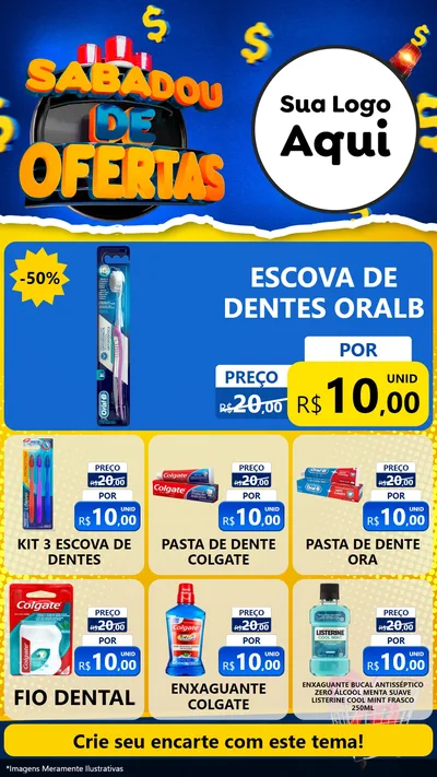 Modelo de Rede Social para Stories com o tema Sabadou de Ofertas para Higiene Pessoal