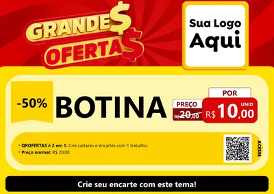 Modelo de Cartaz para Cartaz A4 Horizontal